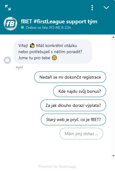 Kontaktujte zakaznickou podporu a dostanete rychlou odpoved