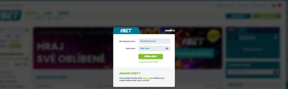 Log in using the form.